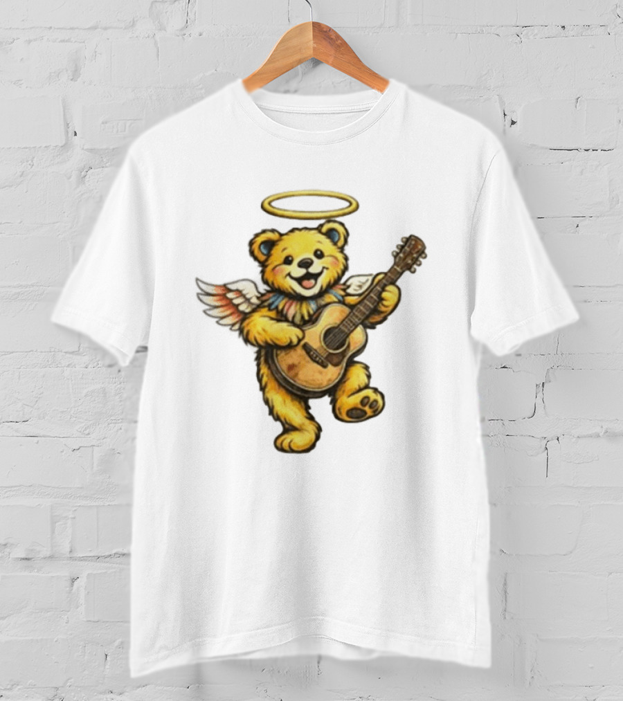 Bob Weir Grateful Dead Angel Bear Guitar Tribute 2026 Rest In Peace Legend T-Shirt