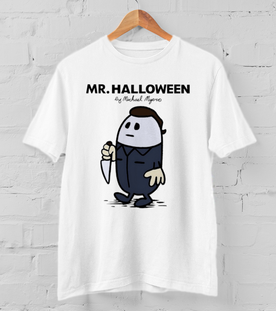Mr Halloween By Michael Myers Knife T-Shirt