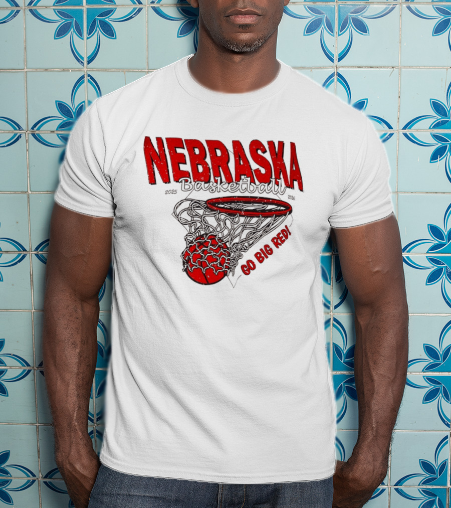 Nebraska Basketball Go Big Red 2025 2026 T-Shirt