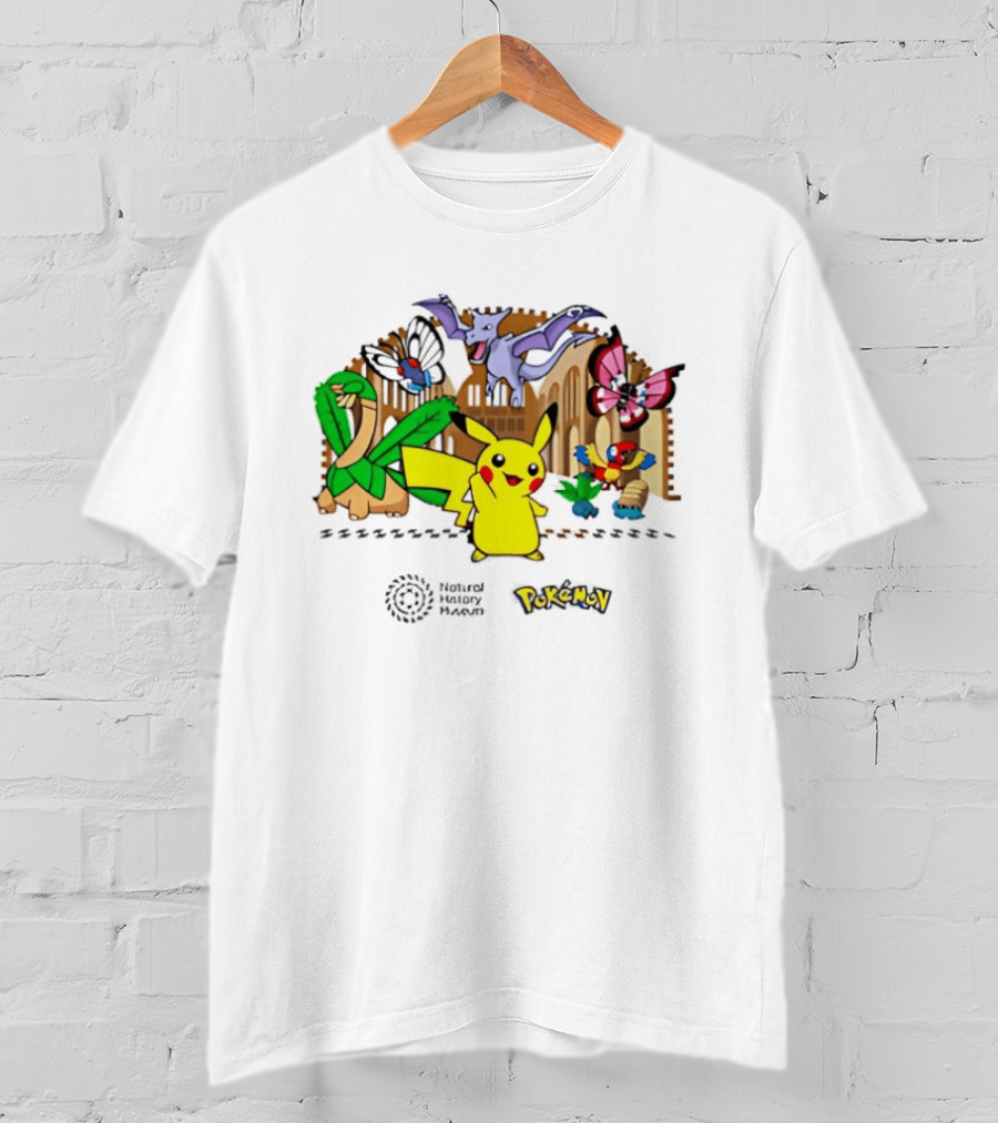 Pokémon Natural History Museum 2026 Pikachu And Friends Adventure T-Shirt