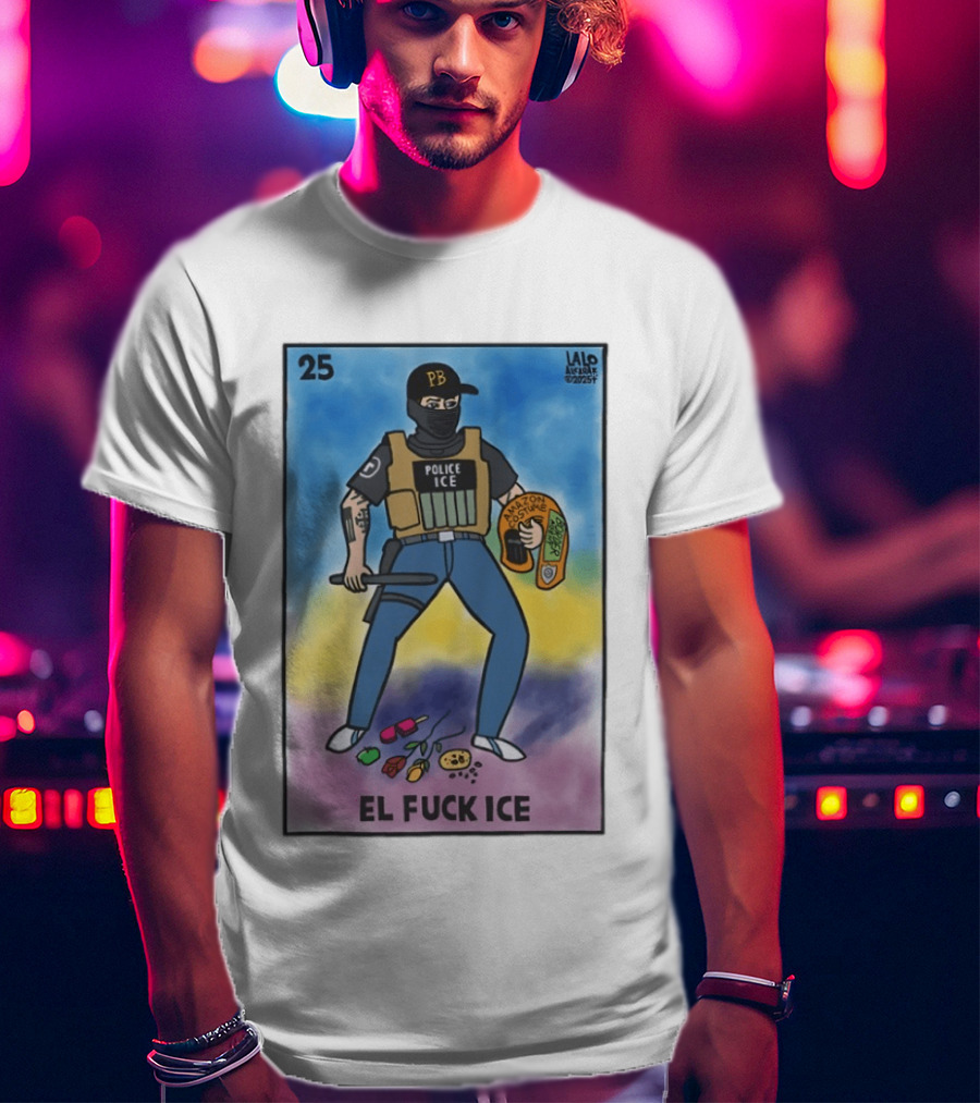 Police Ice Amazon Costume El Fck Ice Lalo Alcaraz 2023 PB T-Shirt