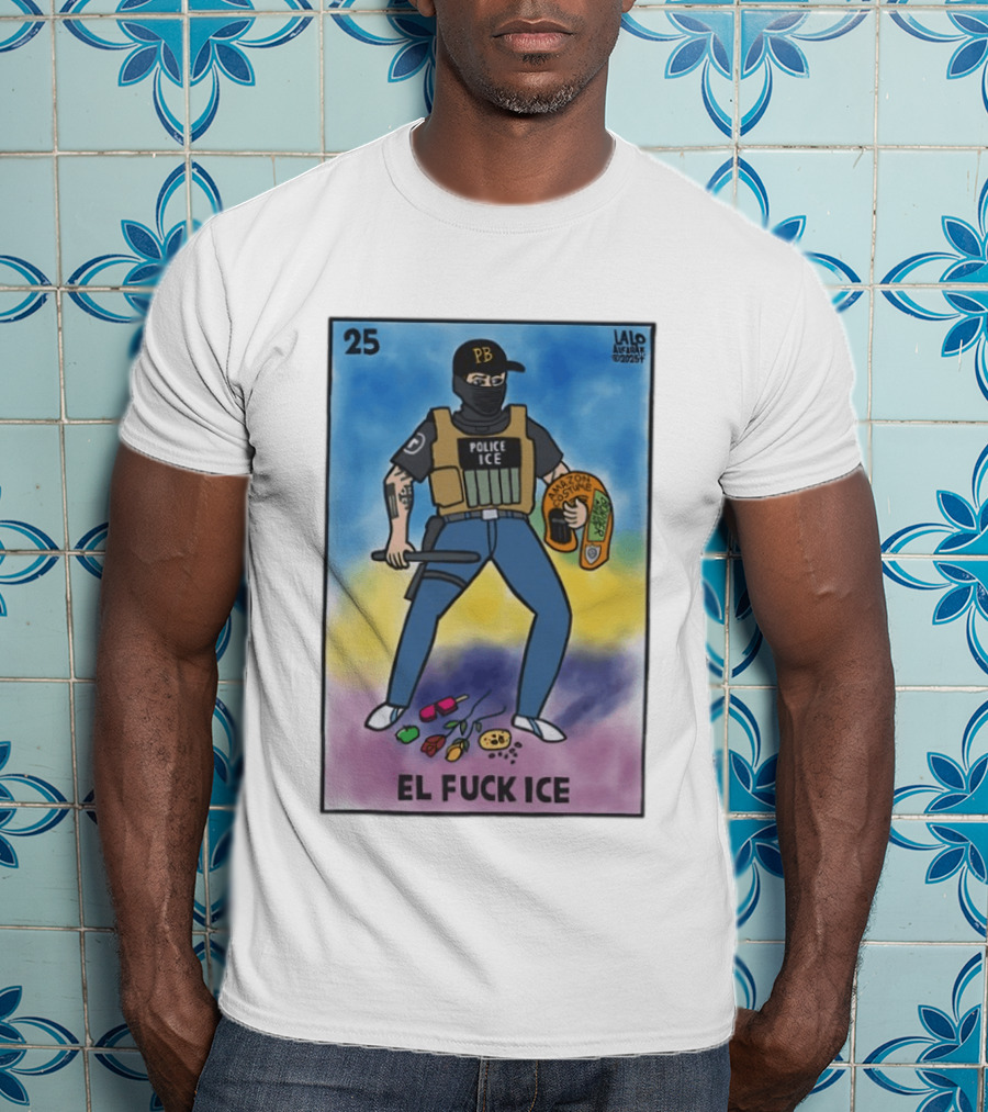 Police Ice Amazon Costume El Fck Ice Lalo Alcaraz 2023 PB T-Shirt