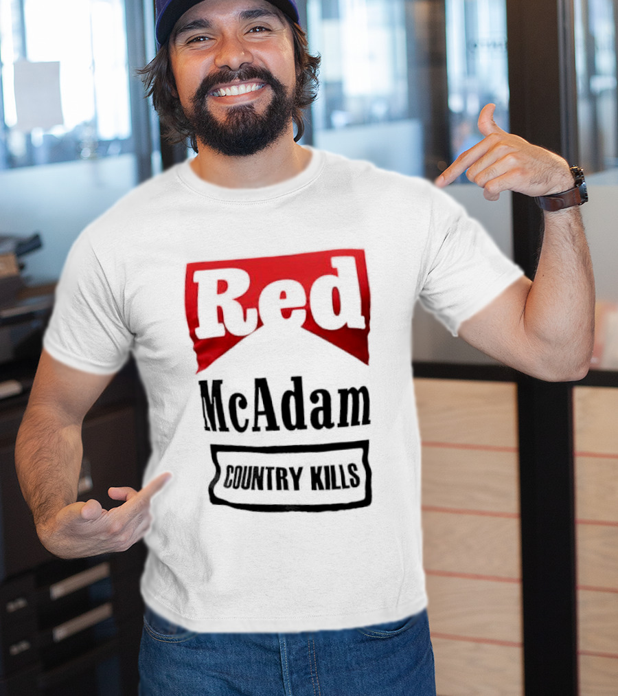 Red McAdam Country Kills Bold T-Shirt