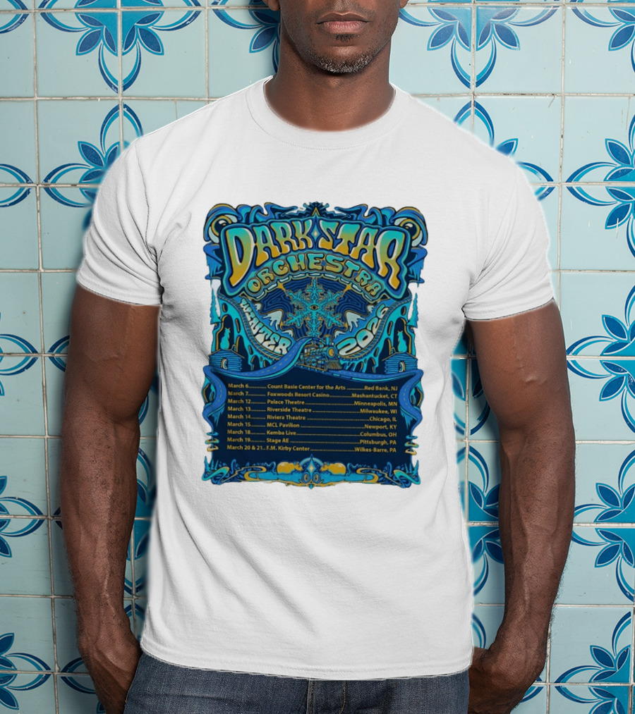 Dark Star Orchestra Winter Tour 2026 Concert Dates And Locations T-Shirt