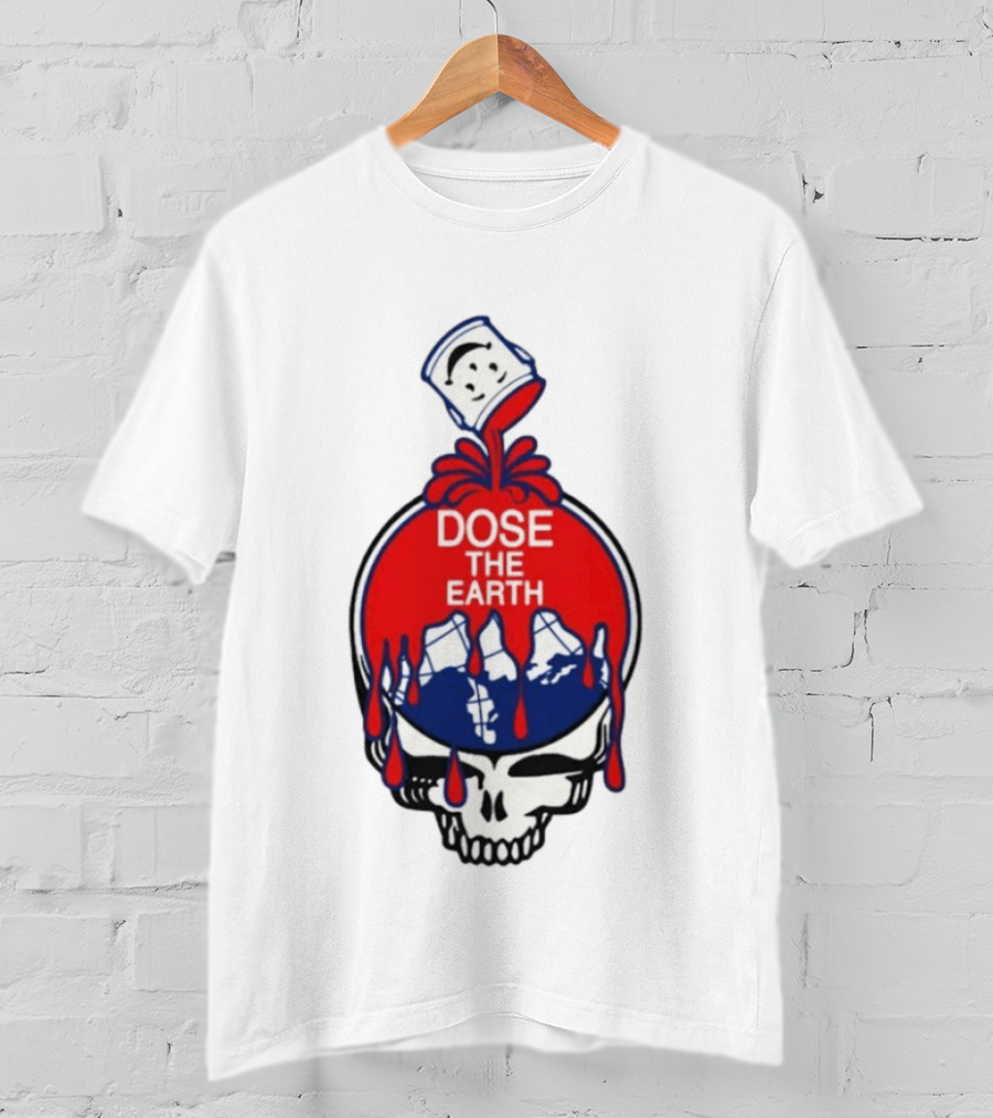 Dose The Earth Grateful Dead Skull Bob Weir T-Shirt