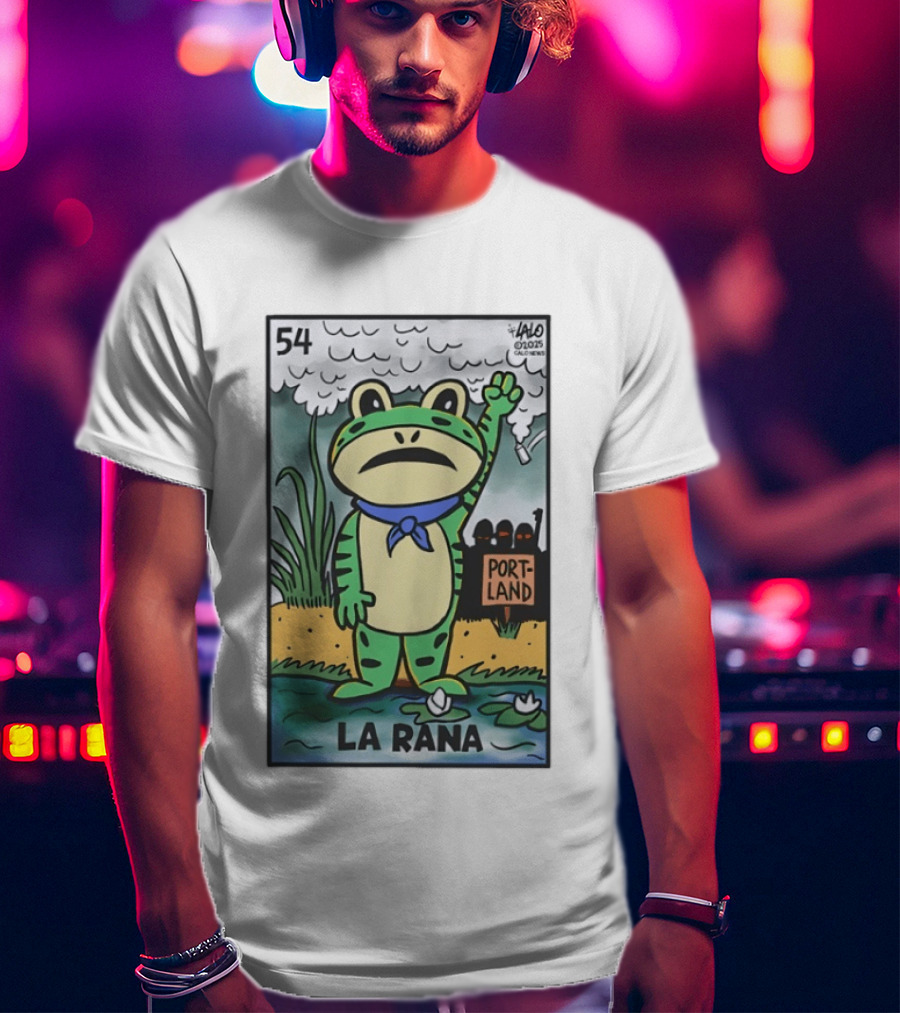 54 La Rana Frog Portland Lalo Clicowvis T-Shirt