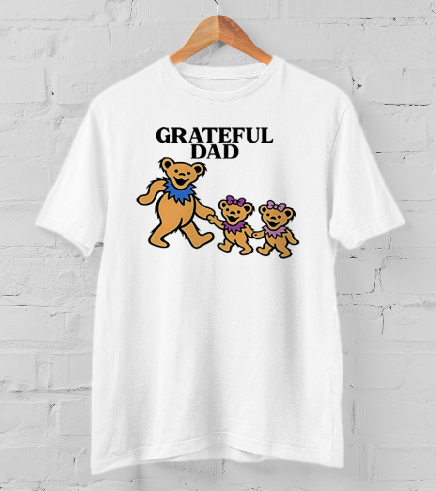 Grateful Dad Dancing Bears Family Grateful Dead Bears T-Shirt