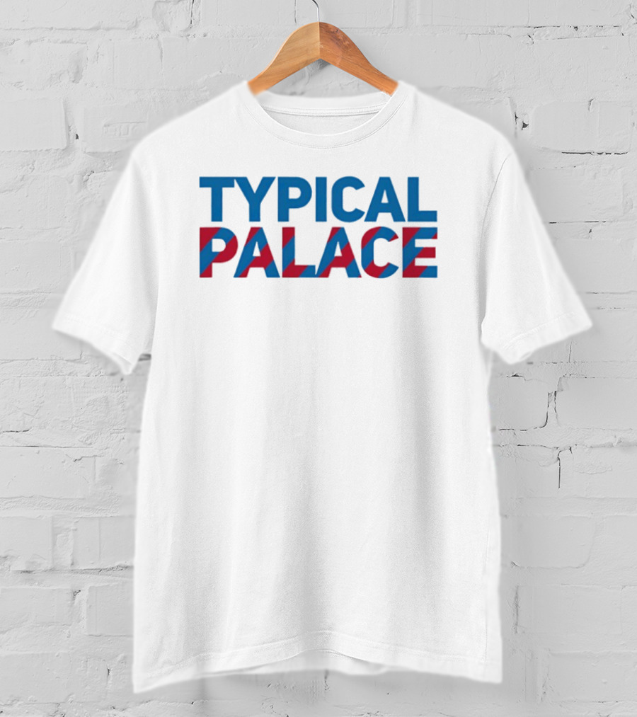 Typical Palace Red And Blue Bold Block T-Shirt