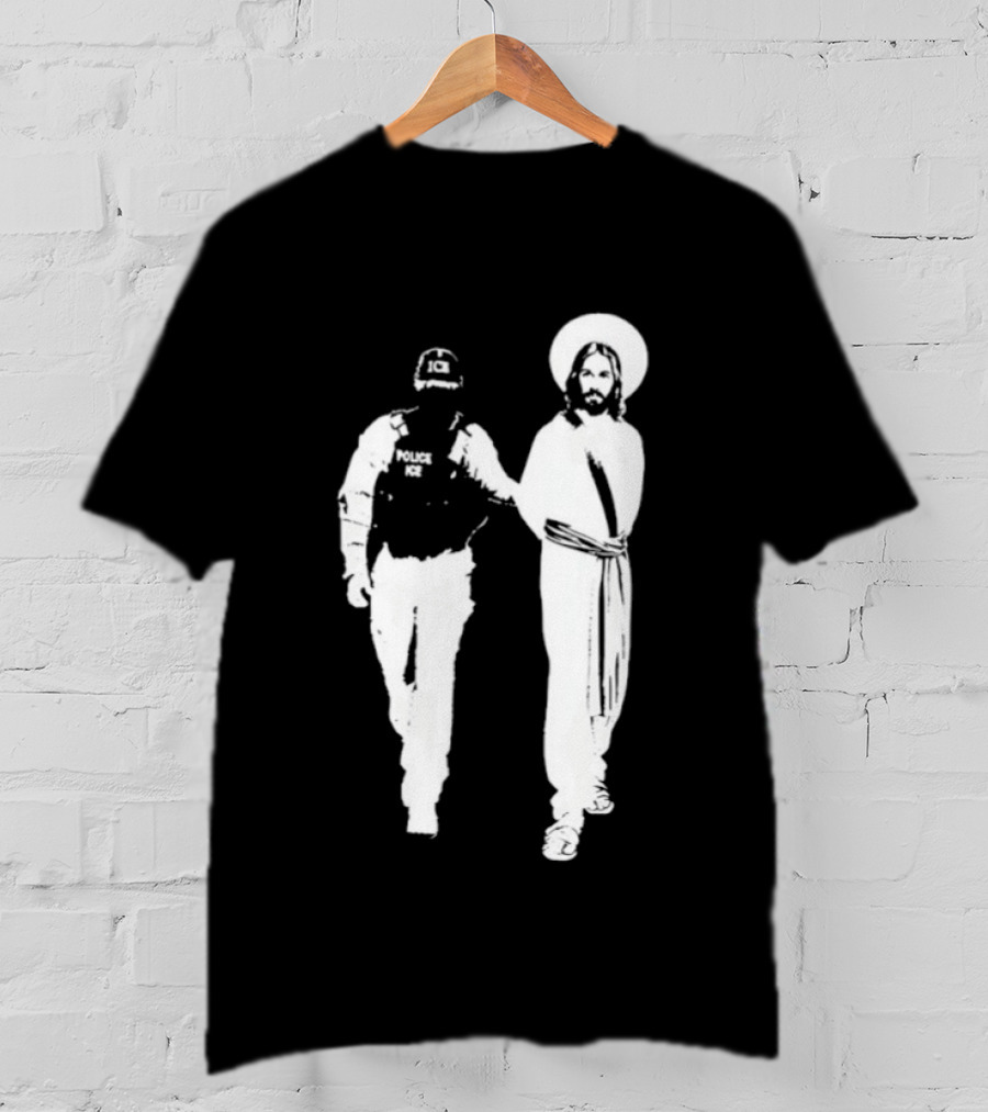 Anti Ice Jesus Arrested Iconic T-Shirt