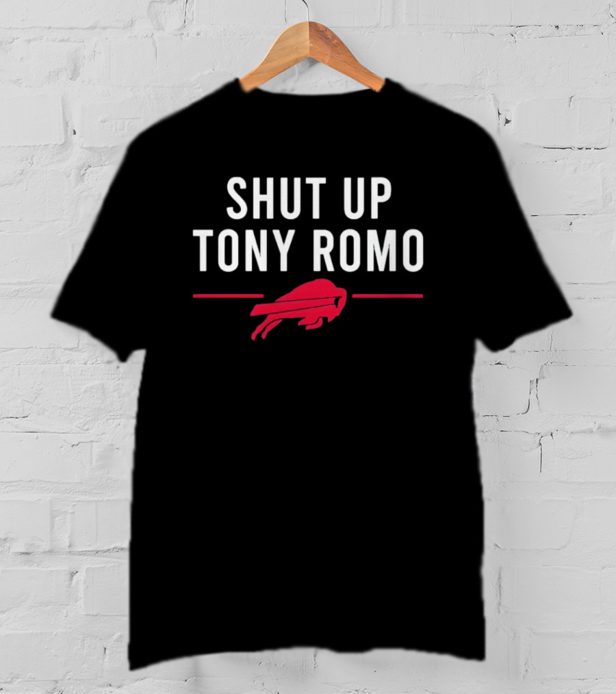 Buffalo Bills Shut Up Tony Romo Statement Red Buffalo T-Shirt