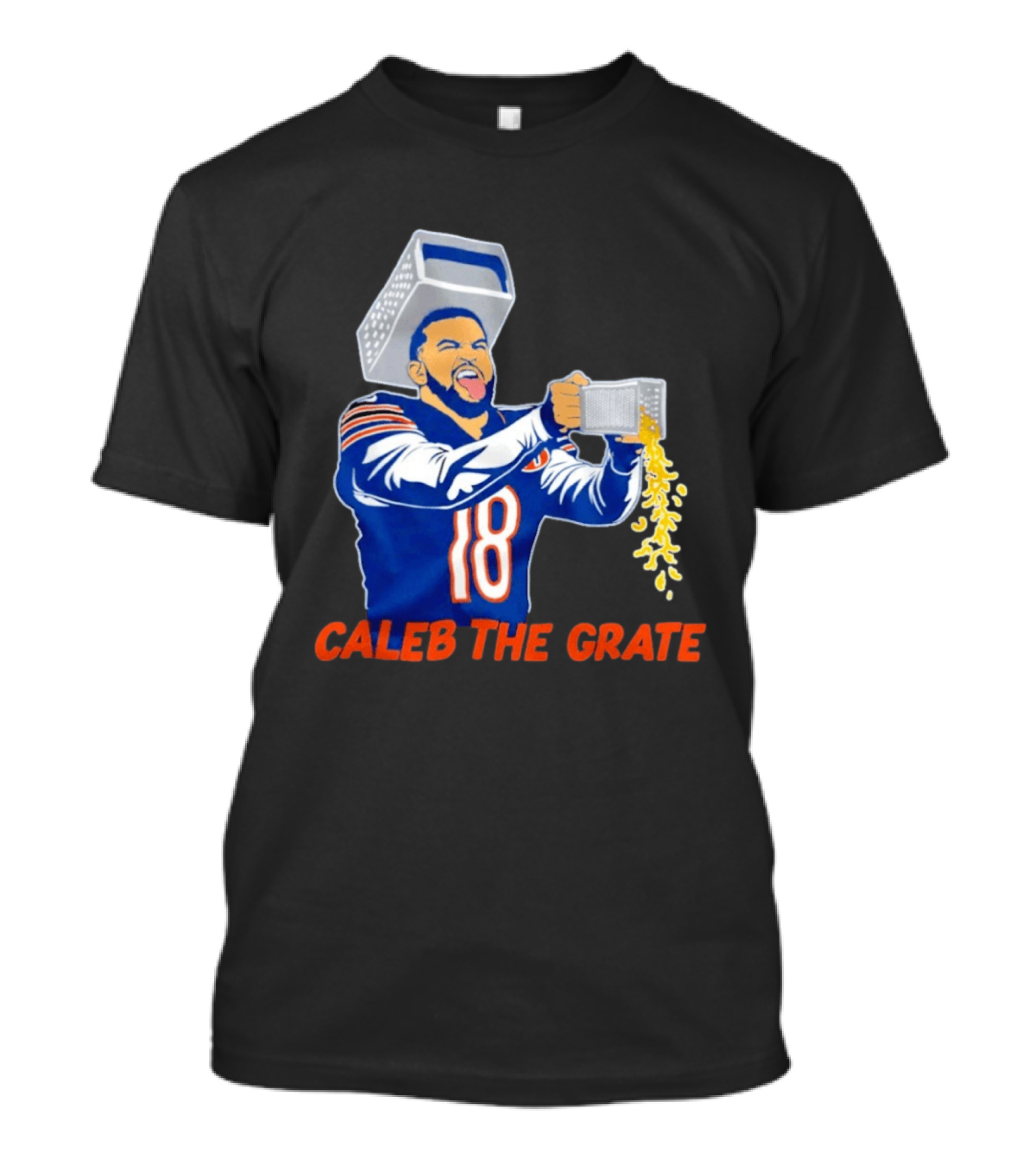 Caleb Williams Cheese Grater Caleb The Grate Chicago Football 18 T-Shirt