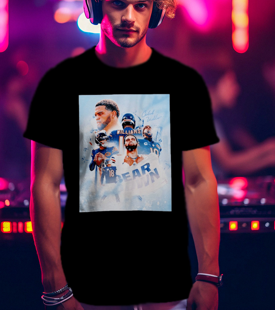 Caleb Williams Bear Down Chicago Quarterback Leadership T-Shirt