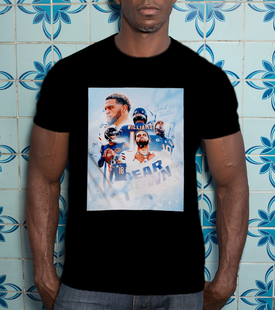 Caleb Williams Bear Down Chicago Quarterback Leadership T-Shirt