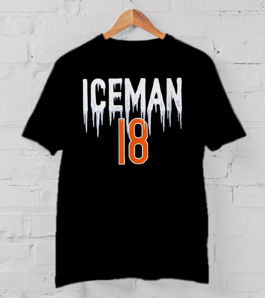 Chicago Bears Iceman 18 Caleb Williams NFL Gear T-Shirt