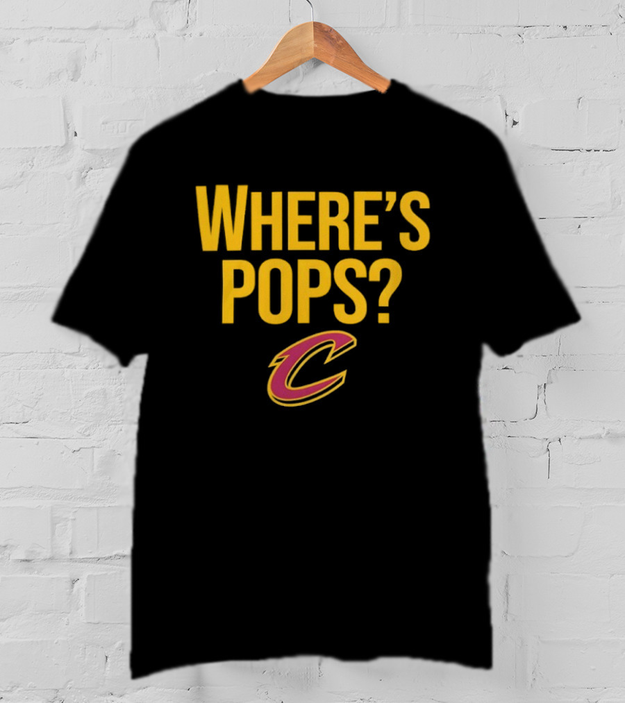 Cleveland Cavaliers Where's Pops Basketball C T-Shirt
