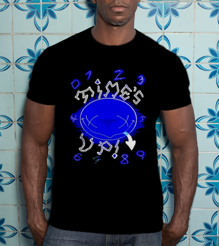 Times Up Design Kookoo Grace Numbers Blue T-Shirt