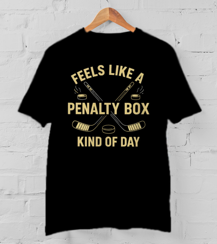 Penalty Box Kind Of Day Vintage Hockey Humor T-Shirt