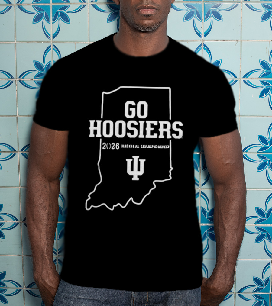 Go Indiana Hoosiers 2026 CFP Peach Bowl IU Hoosier Fans Map T-Shirt