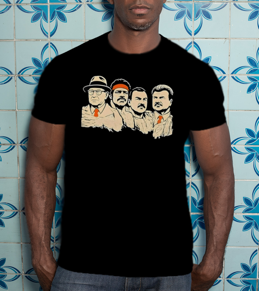 Rushmore Bears Mike Ditka Coach Iconic Football History T-Shirt