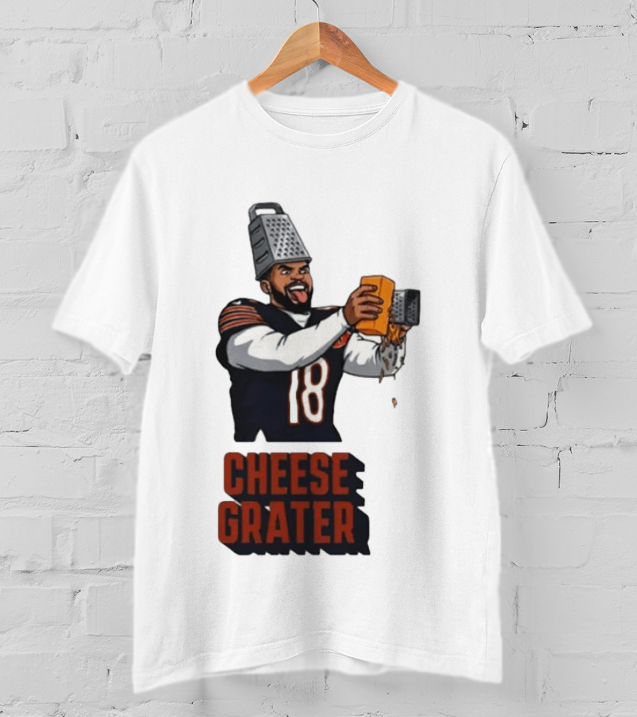 Caleb Williams Cheese Grater Chicago Football Humor T-Shirt