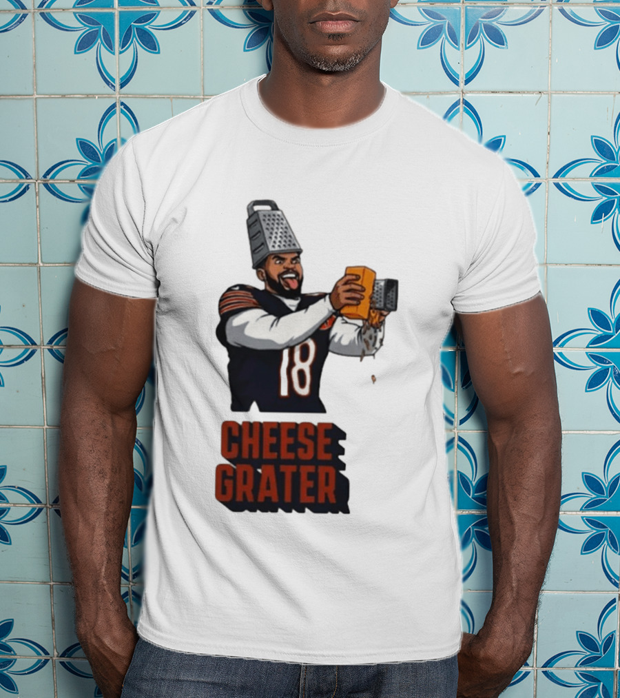 Caleb Williams Cheese Grater Chicago Football Humor T-Shirt