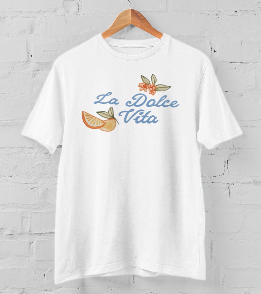 La Dolce Vita Citrus And Floral Italian Summer Vibes T-Shirt