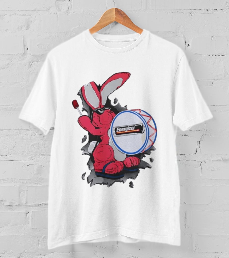 Energizer Bunny Vintage 90s Battery Drumming T-Shirt