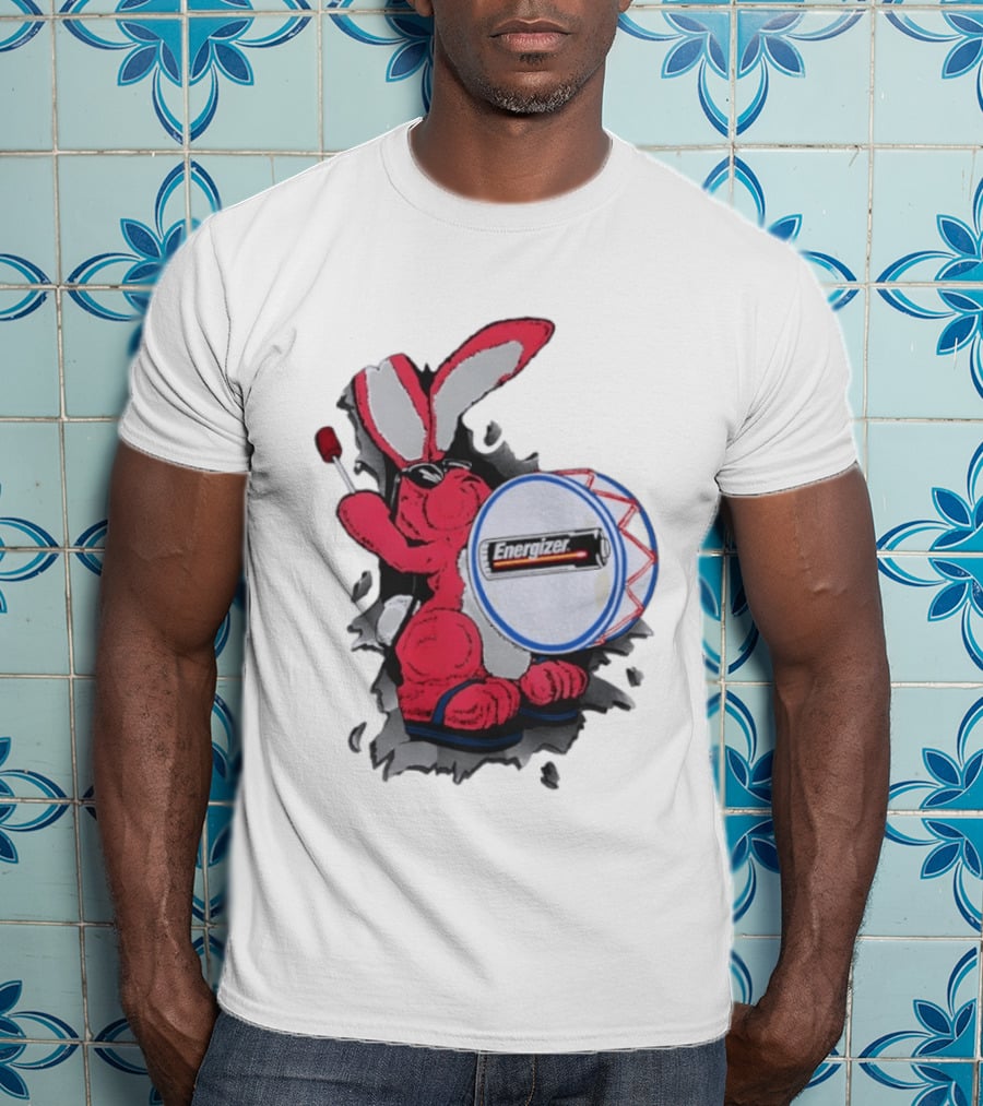 Energizer Bunny Vintage 90s Battery Drumming T-Shirt