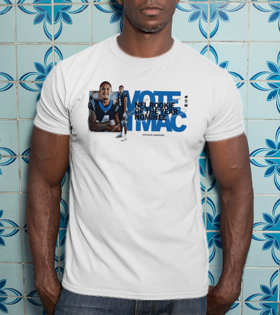 Vote For NFL Rookie Tetairoa McMillan Carolina Panthers Nominee Campaign T-Shirt