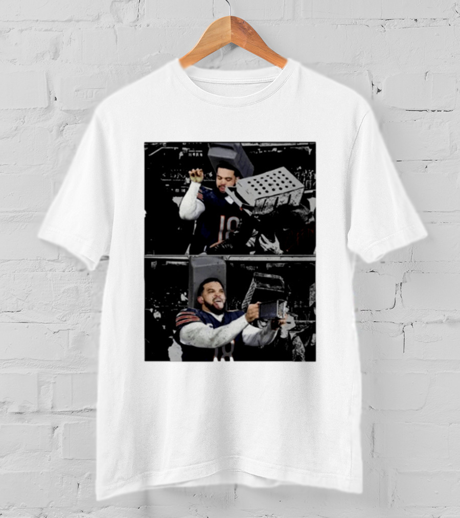 Caleb Cheese Grater Chicago Bear Football Fan Meme T-Shirt