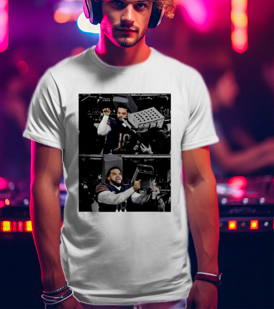 Caleb Cheese Grater Chicago Bear Football Fan Meme T-Shirt