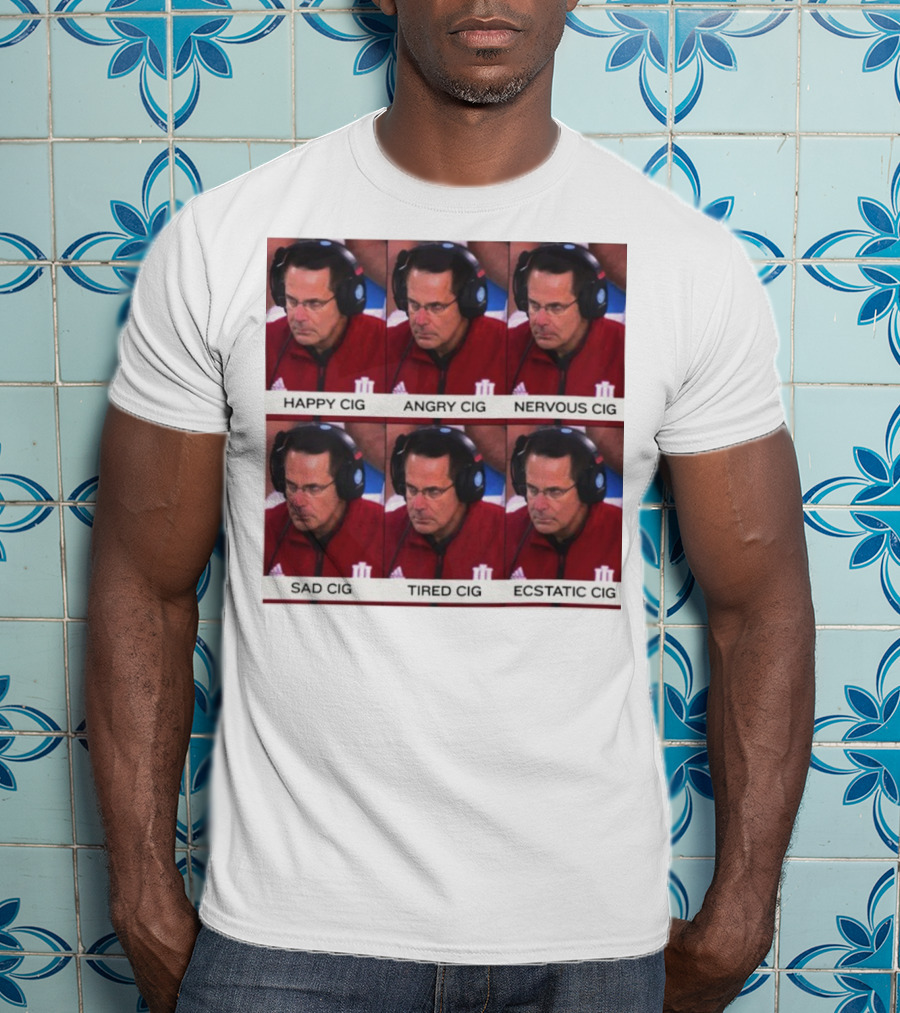 Coach Cignetti Happy Angry Nervous Sad Tired Ecstatic Meme T-Shirt