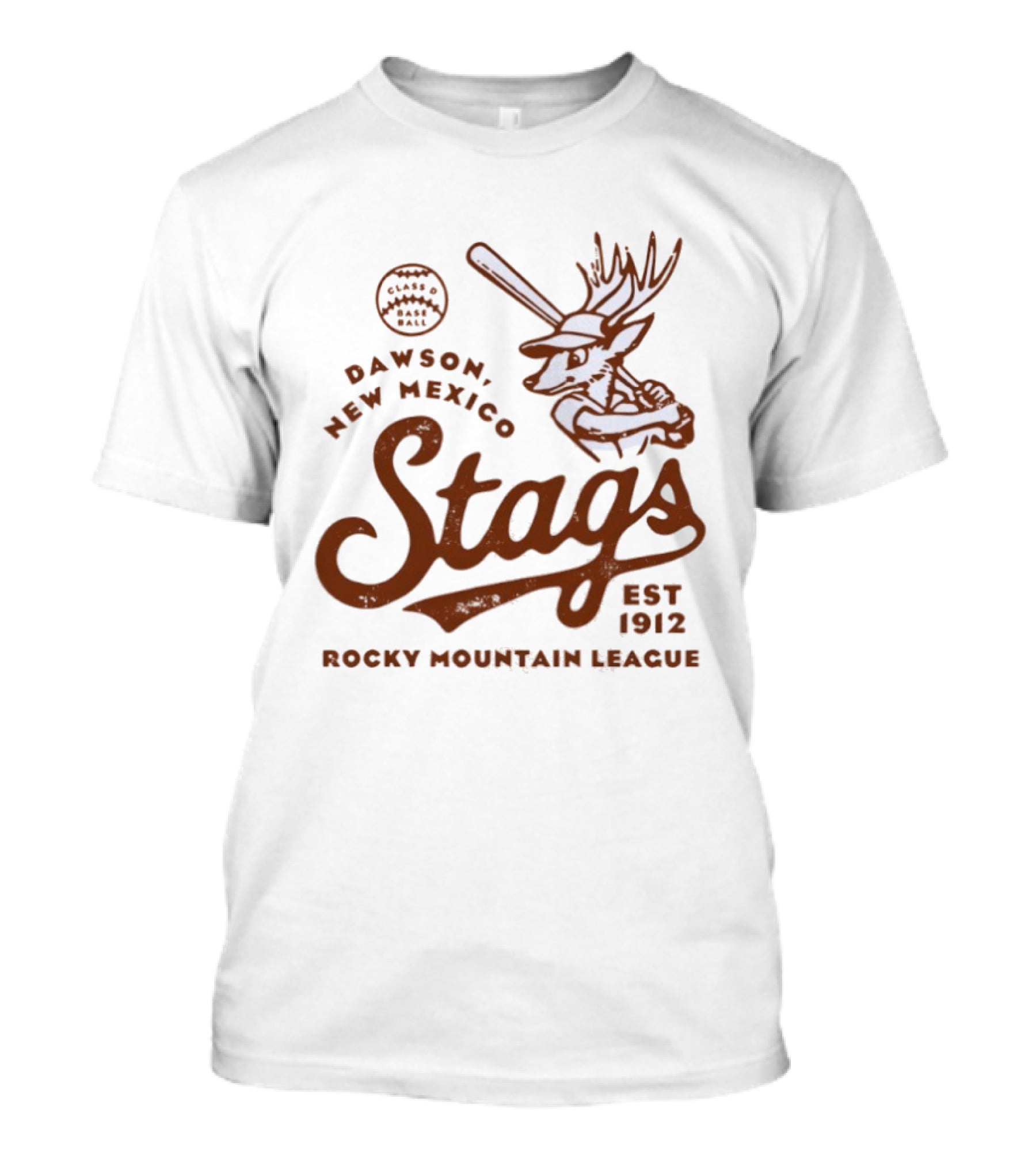 Dawson New Mexico Stags Baseball 1912 Rocky Mountain League T-Shirt