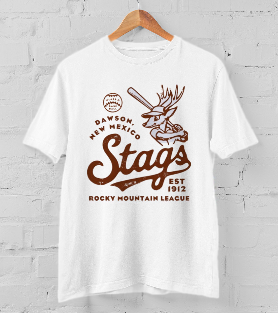 Dawson New Mexico Stags Baseball 1912 Rocky Mountain League T-Shirt