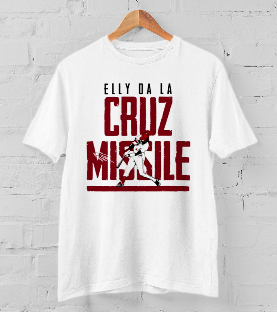 Elly De La Cruz Missile Cincinnati Reds MLB T-Shirt