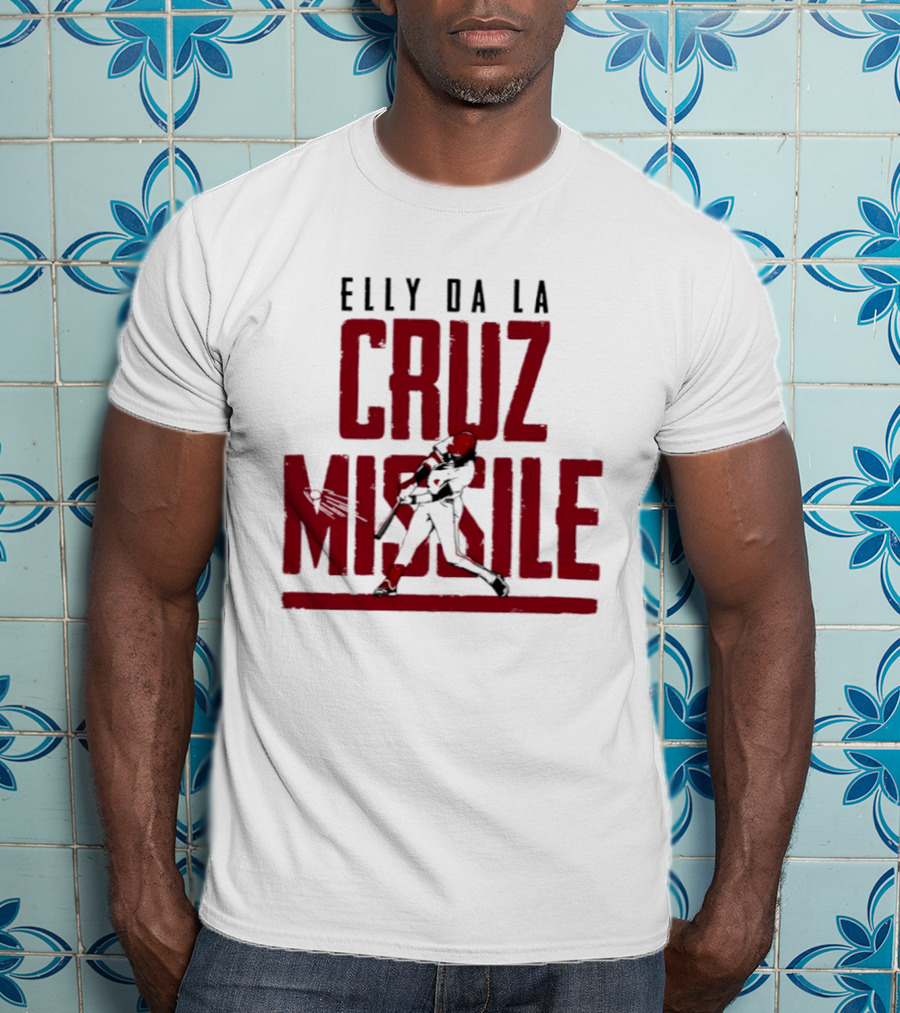 Elly De La Cruz Missile Cincinnati Reds MLB T-Shirt