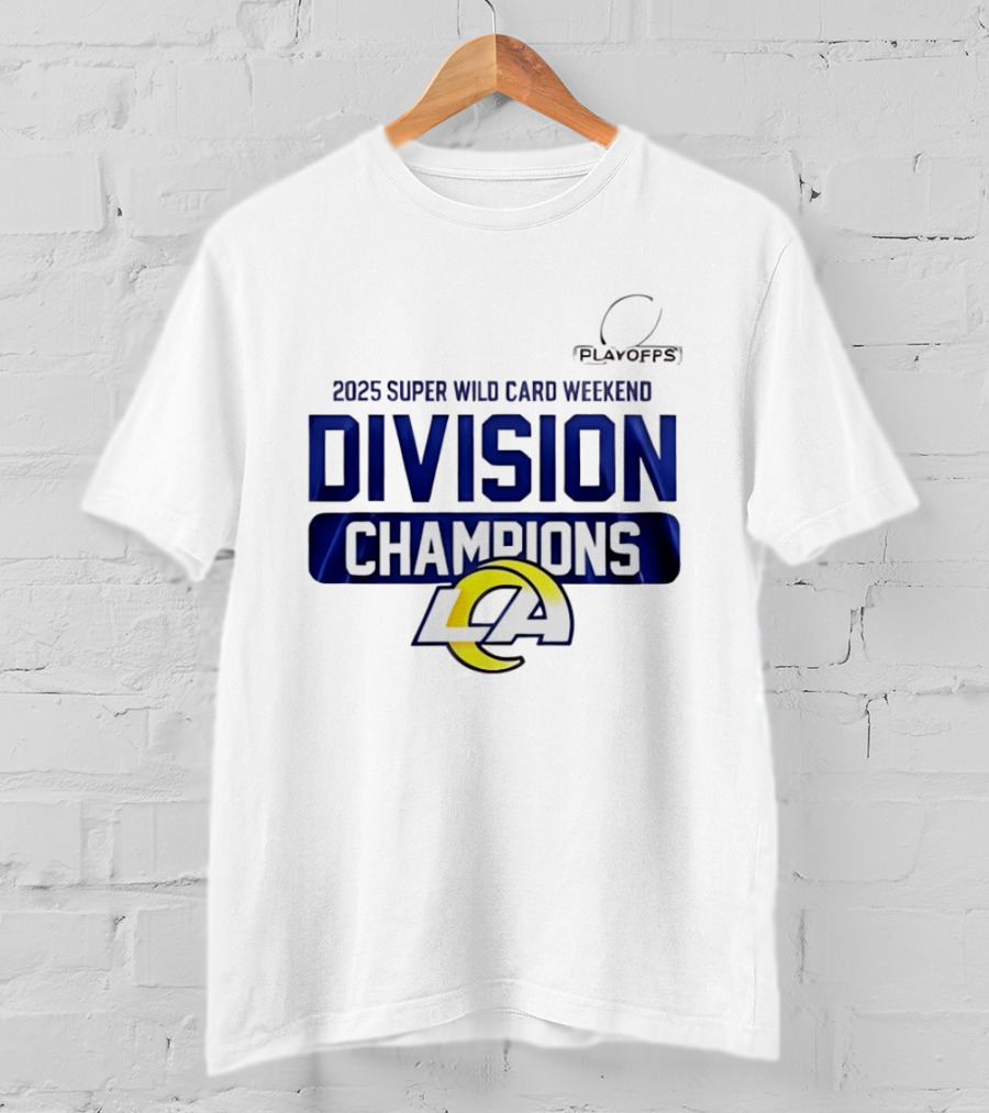 2025 Super Wild Card Weekend Los Angeles Division Champions T-Shirt