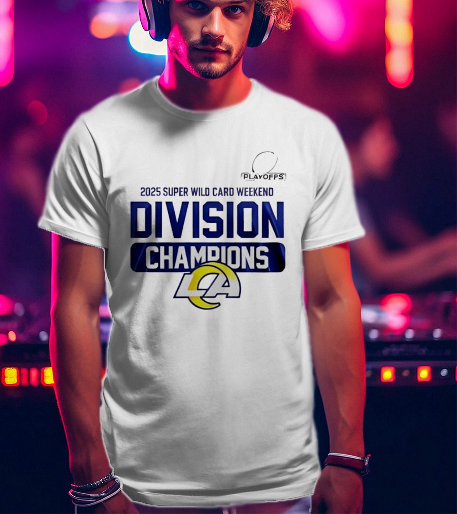 2025 Super Wild Card Weekend Los Angeles Division Champions T-Shirt