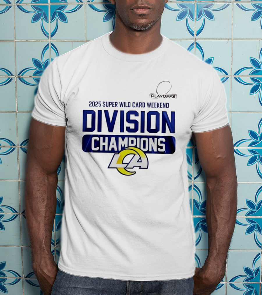 2025 Super Wild Card Weekend Los Angeles Division Champions T-Shirt