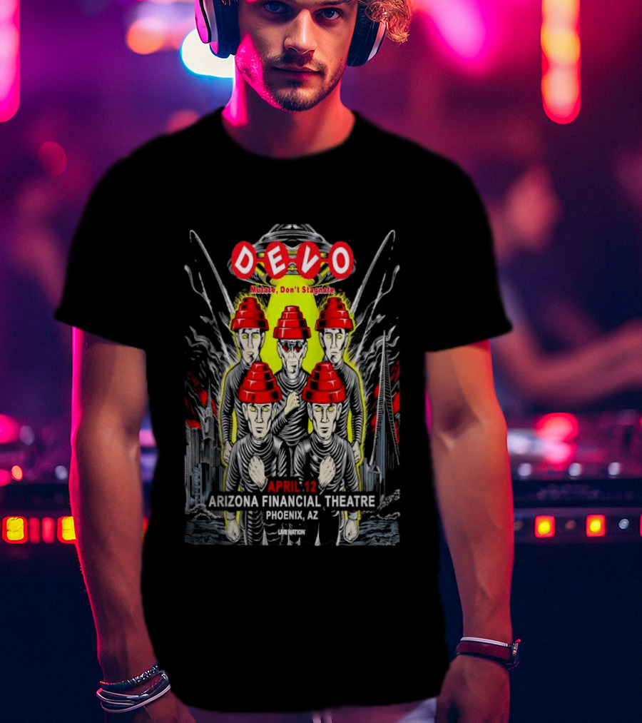 Devo Arizona Financial Theatre Phoenix April 12 Event 2026 T-Shirt