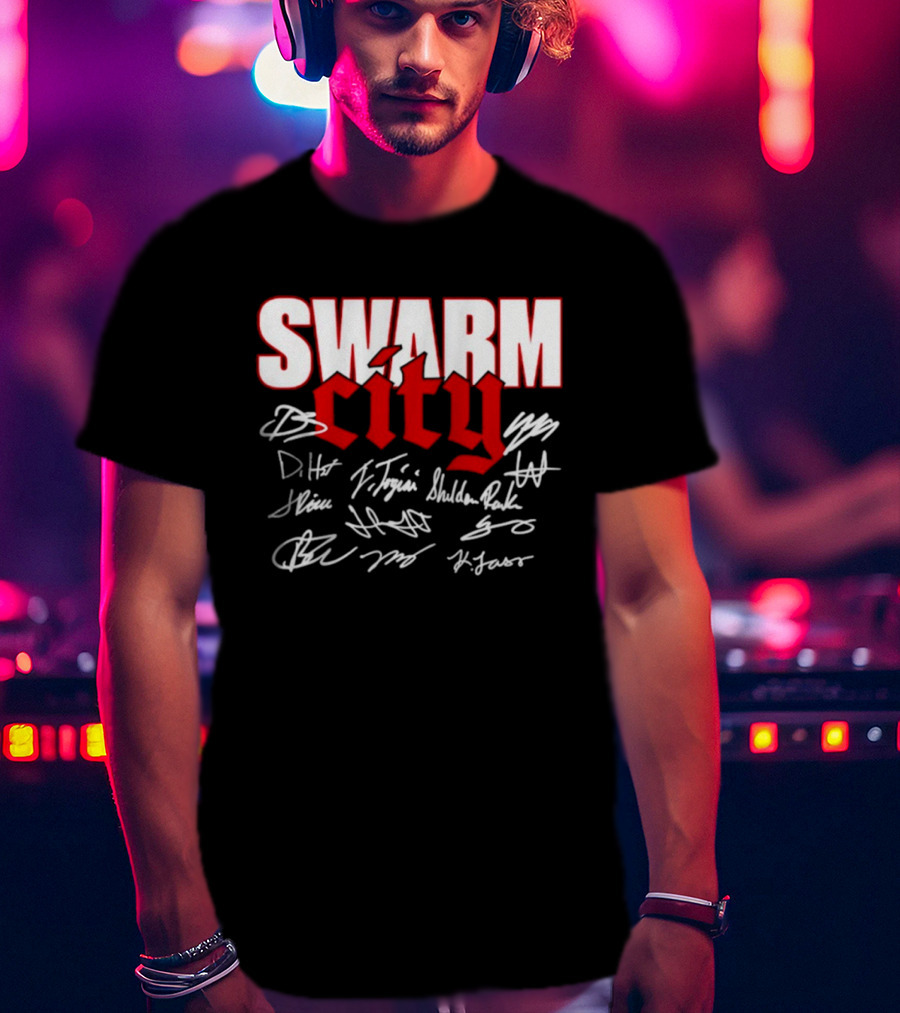 Houston Texans Swarm City Football Team Victory Celebration T-Shirt