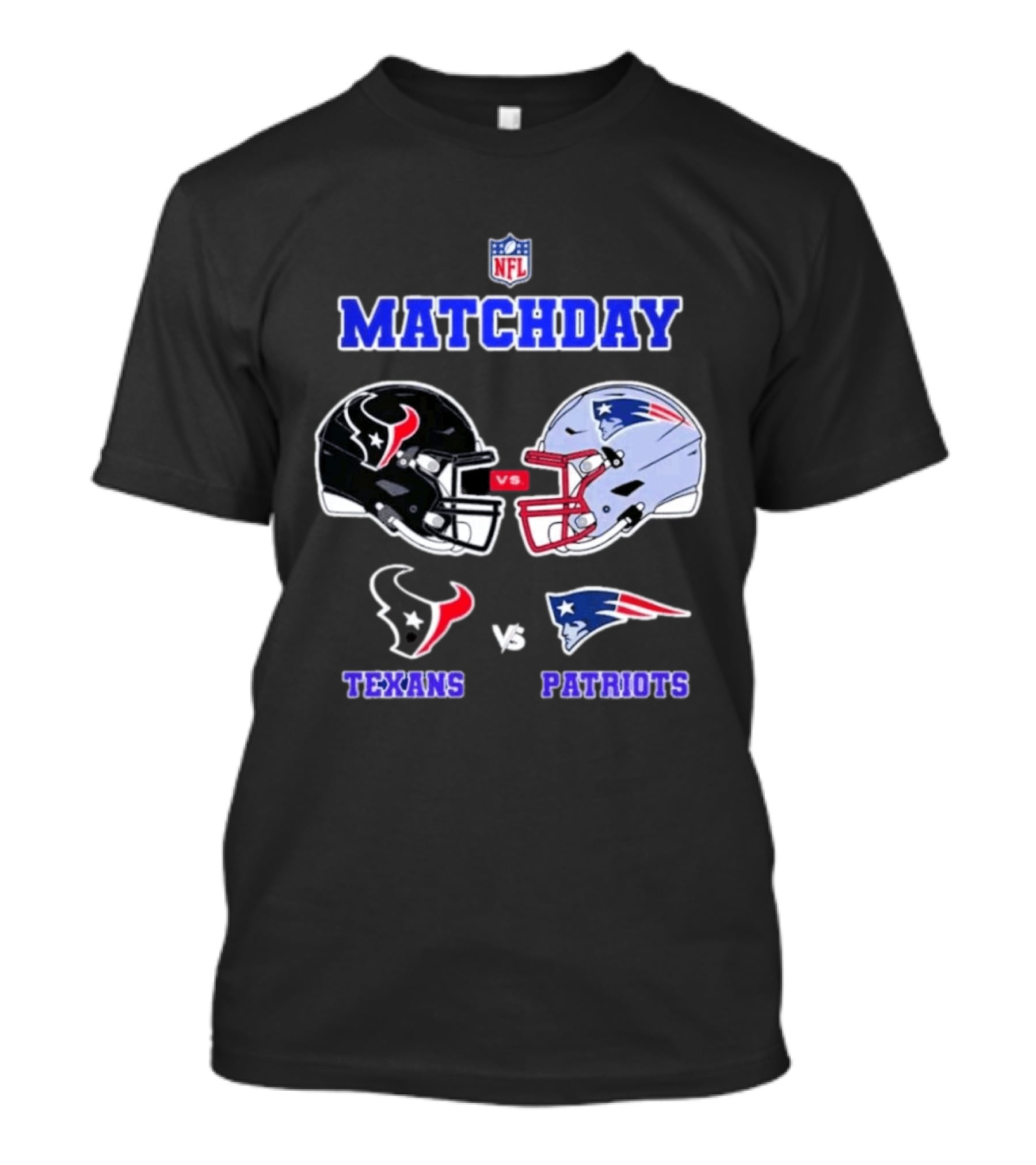 NFL Matchday Houston Texans Vs New England Patriots January 18 Gillette Stadium Rivalry Edition T-Shirt