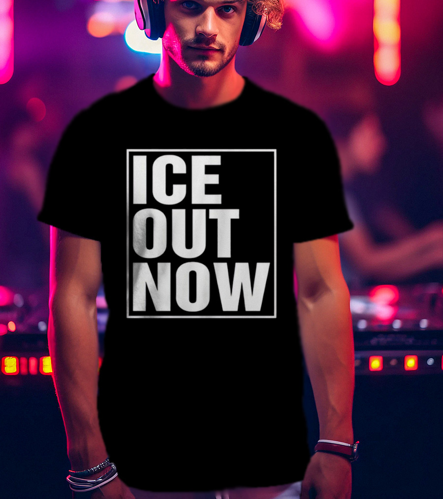 Ice Out Now Abolish Ice Activism T-Shirt