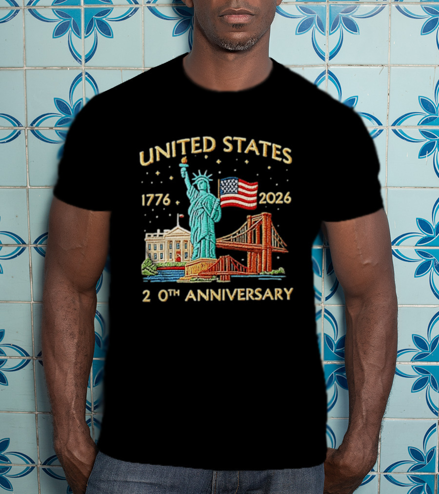 United States 250th Anniversary Statue Of Liberty White House 1776 2026 T-Shirt
