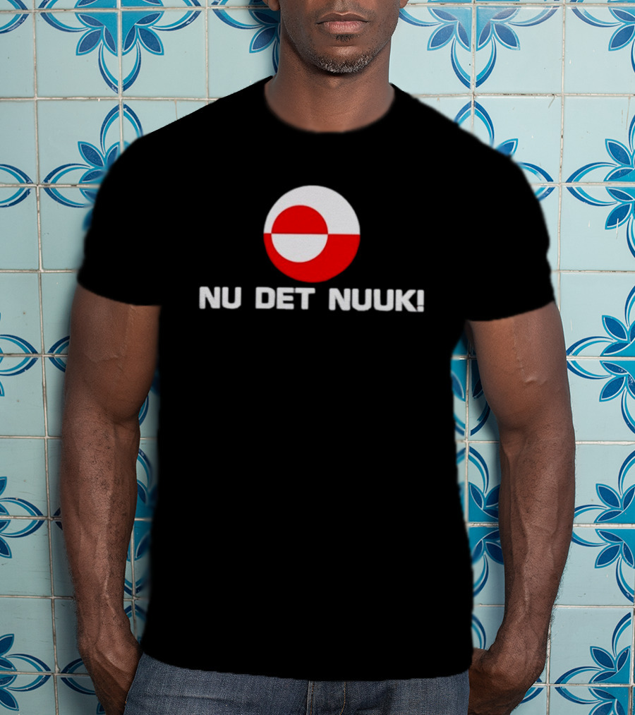 Nu Det Nuuk Greenland Flag Circle T-Shirt