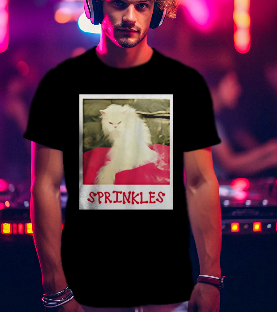 Office Angela Martin Sprinkles Cat Image Pólvora T-Shirt