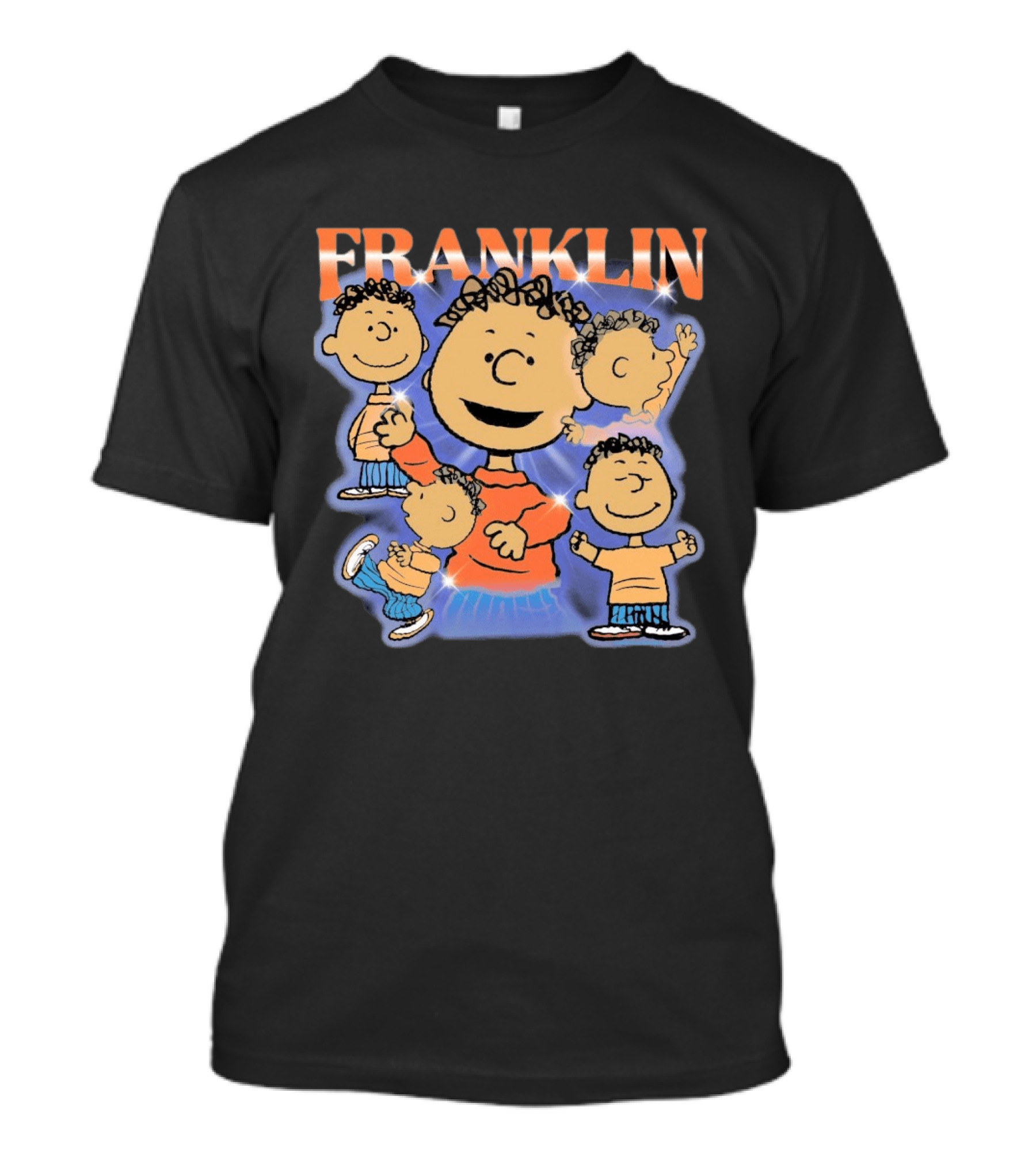 Peanuts Franklin Cartoon Character Classic Nostalgic Illustrations T-Shirt