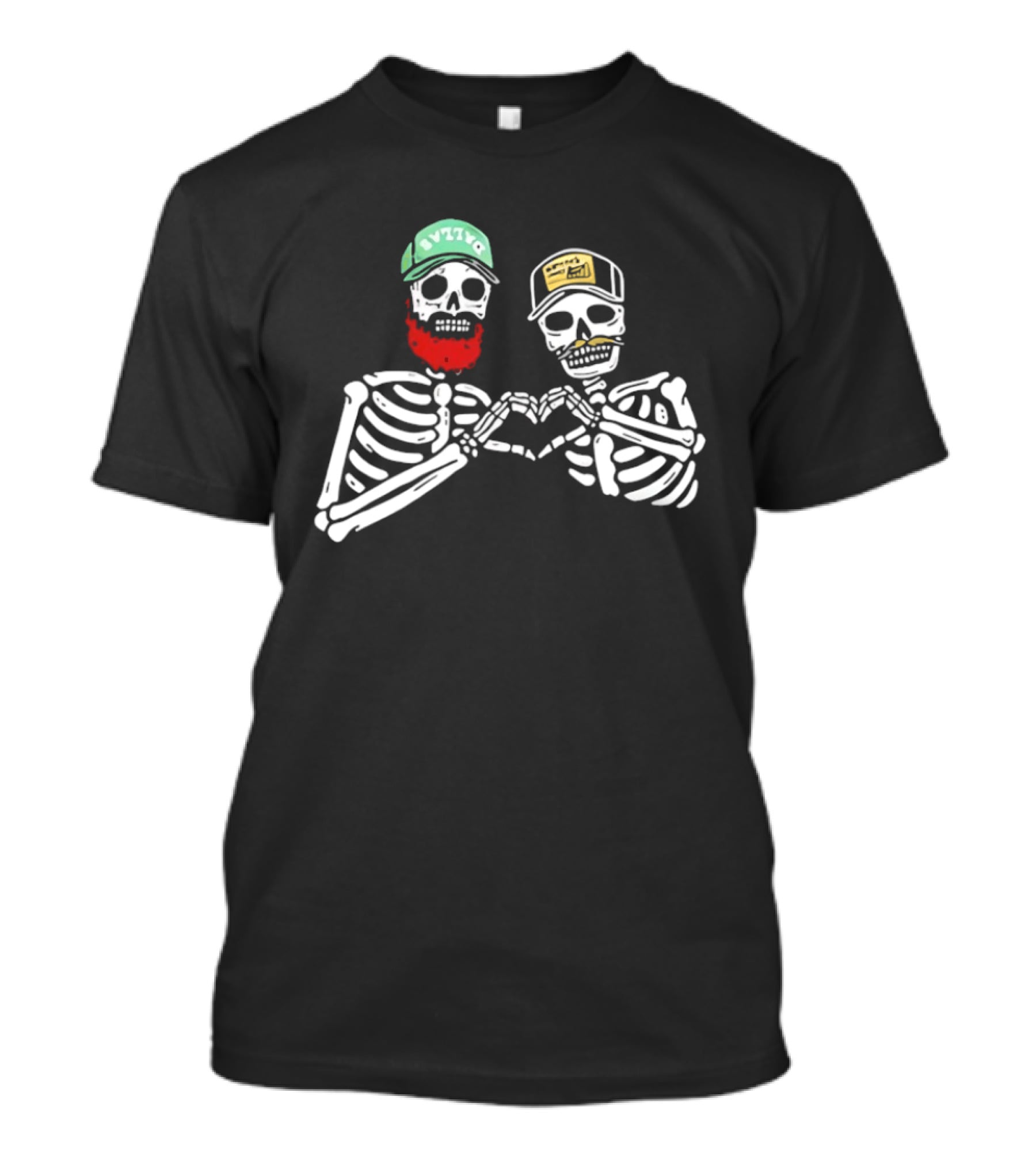Post Malone Skeleton Avzyne Morgan Heart Hand T-Shirt
