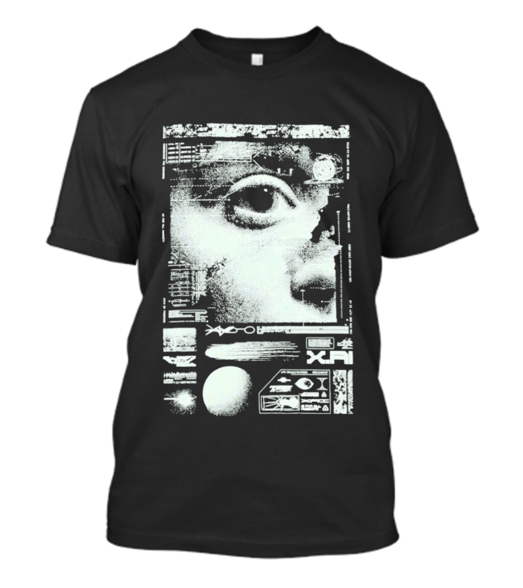 XAI Human Connection Artificial Intelligence Neural Networks Vision Diagram T-Shirt