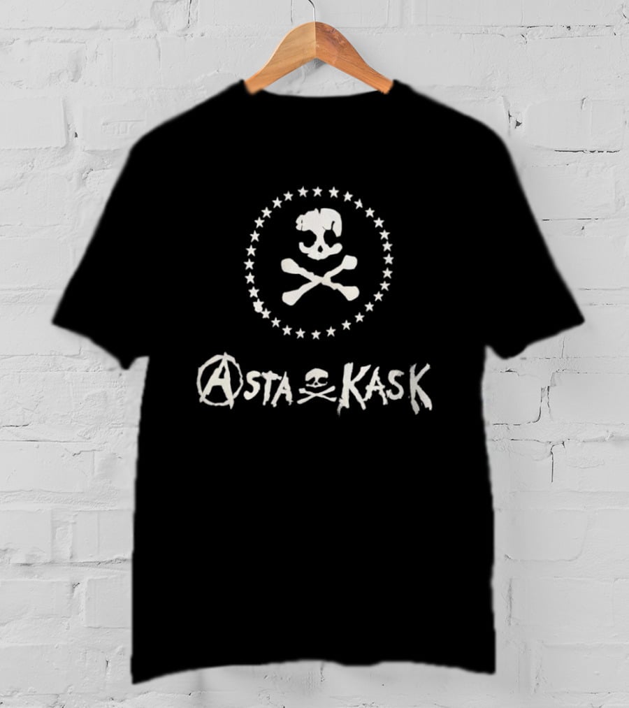Asta Kask Skull And Crossbones With Stars T-Shirt